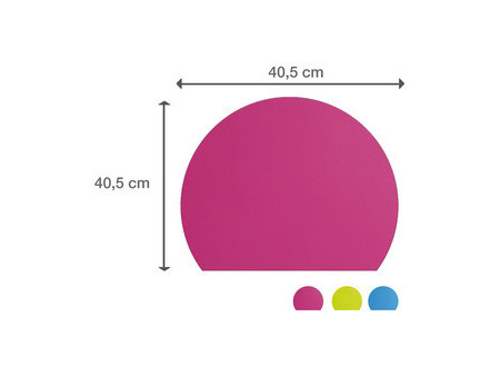 PAGNA Sous-main Trend, demi-cercle, couleurs assorties