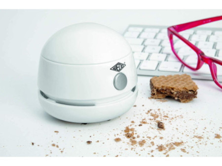 WEDO Mini-aspirateur de table W2D2, rechargeable, blanc