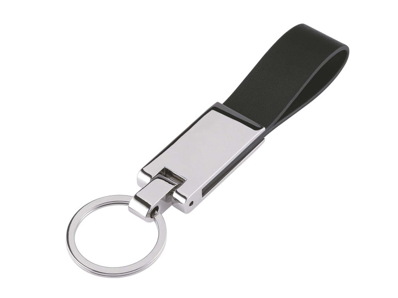 WEDO Porte-clé 'STYLE', combinaison de cuir et de métal