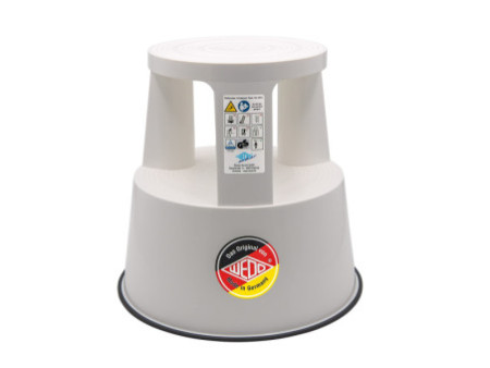 WEDO Tabouret marchepied STEP, plastique, blanc / RAL 9010