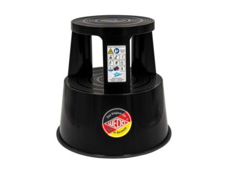 WEDO Tabouret marchepied STEP, plastique, noir / RAL 9005