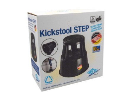 WEDO Tabouret marchepied STEP, plastique, noir / RAL 9005