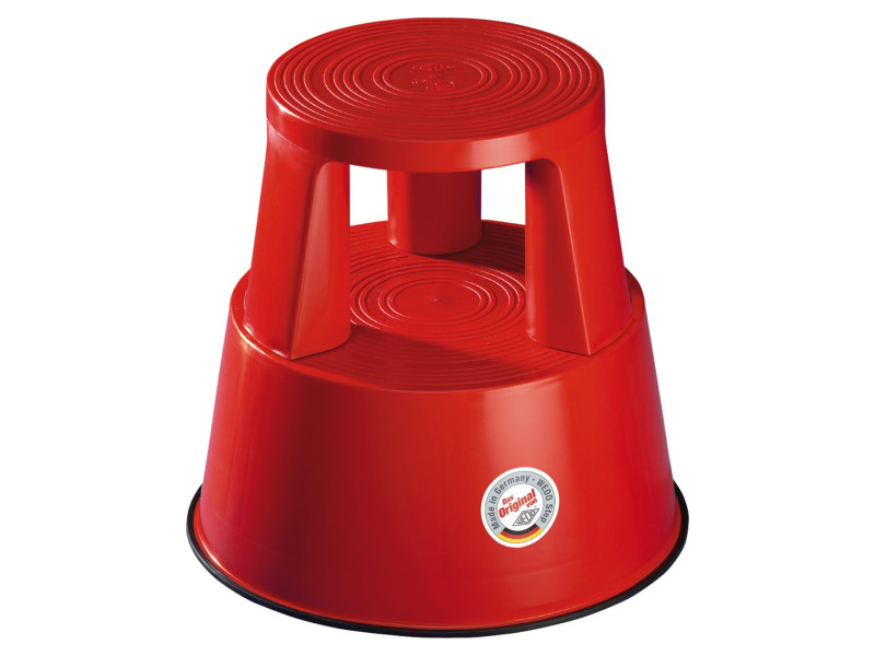 WEDO Tabouret marchepied STEP, plastique, rouge / RAL 3000