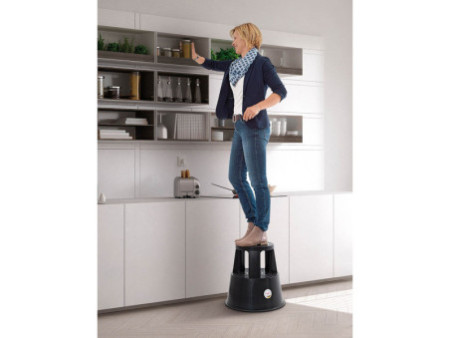 WEDO Tabouret marchepied STEP, plastique, rouge / RAL 3000