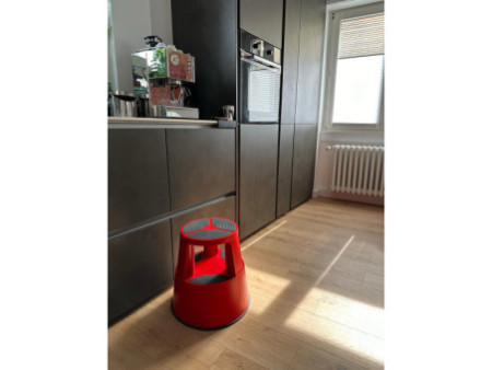 WEDO Tabouret marchepied SuperStep, en plastique, rouge