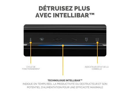 Fellowes Destructeur de documents Powershred LX 211, noir