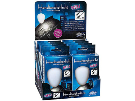 WEDO Lampe LED rechargeable pour sac à main, présentoir de 8