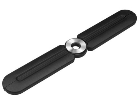 WEDO Dessous de plat design en silicone, pliable, noir
