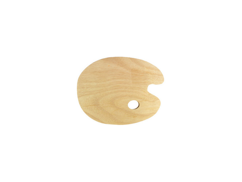 kangaro Palette de peinture, bois, ovale, 300 x 240 mm