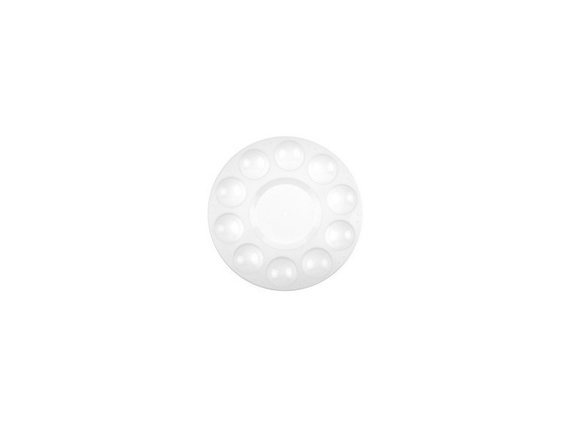 kangaro Palette de peinture, plastique, rond, 170 mm, blanc