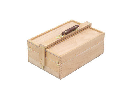kangaro Boîte à ustensiles d'artiste, 3 niveaux, hêtre