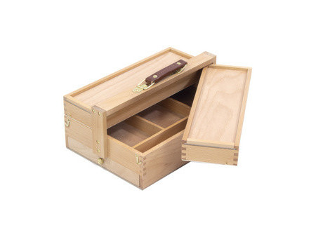 kangaro Boîte à ustensiles d'artiste, 3 niveaux, hêtre