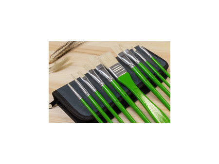 kangaro Set de pinceaux pour peinture à l'huile, 10 pièces