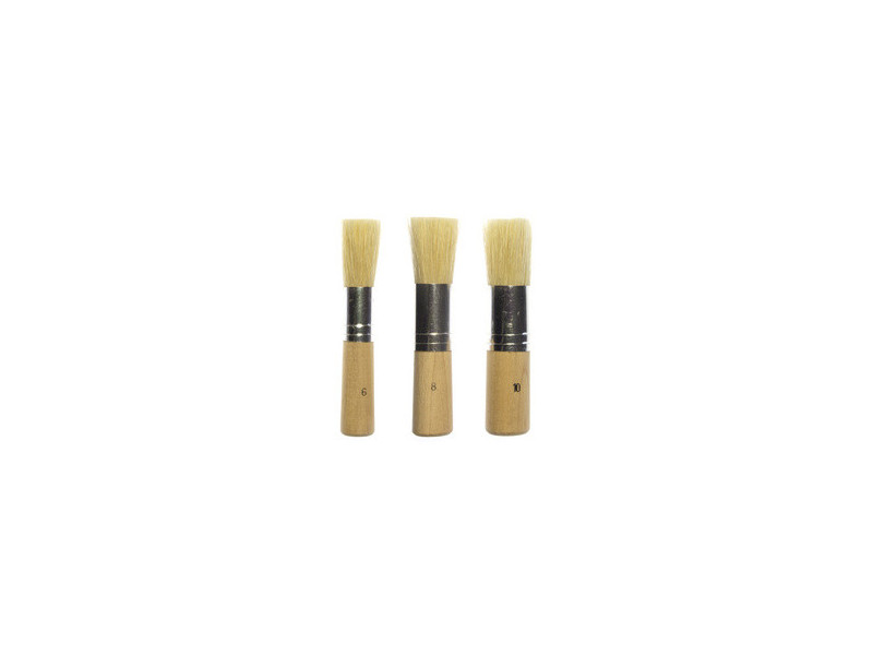 kangaro Set de pinceaux pour pochoir, 3 pièces