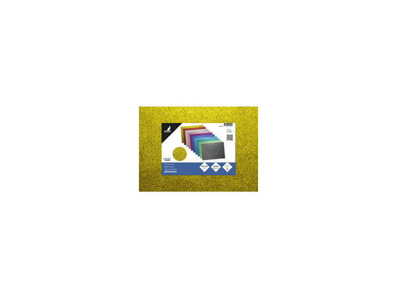 kangaro Carton pailleté, 250 x 350 m, assorti en 10 couleurs