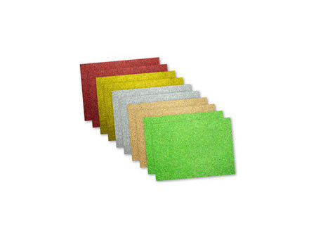 kangaro Carton pailleté, 250 x 350 m, assorti en 5 couleurs