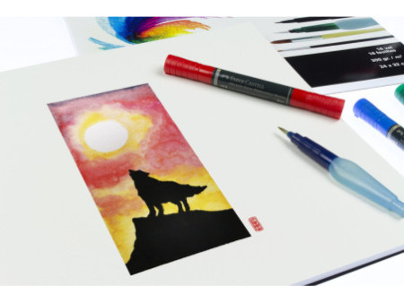 kangaro Bloc de papier aquarelle, 170 x 240 mm, 16 feuilles
