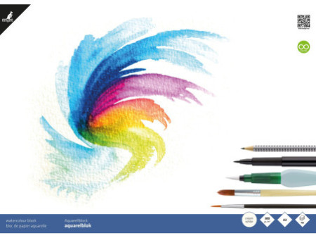 kangaro Bloc de papier aquarelle, A3, 16 feuilles
