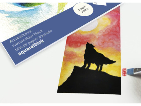 kangaro Bloc de papier aquarelle, A3, 16 feuilles