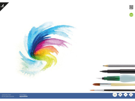 kangaro Bloc de papier aquarelle, A2, 12 feuilles