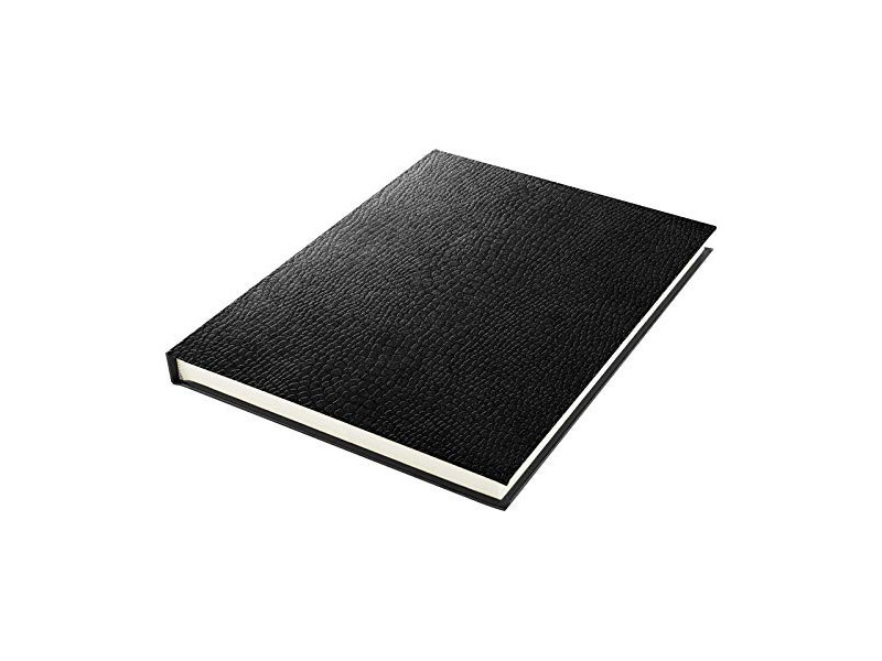 kangaro Cahier de croquis, A5, aspect peau de serpent, noir