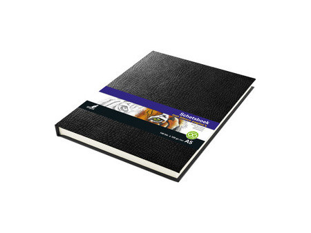 kangaro Cahier de croquis, A3, aspect peau de serpent, noir