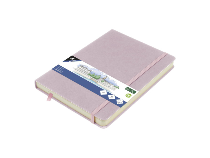 kangaro Cahier de croquis, couverture PU rigide, A5, lilas