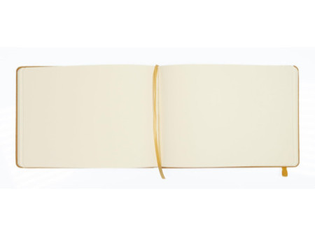 kangaro Cahier de croquis, couverture PU rigide, A5, ocre