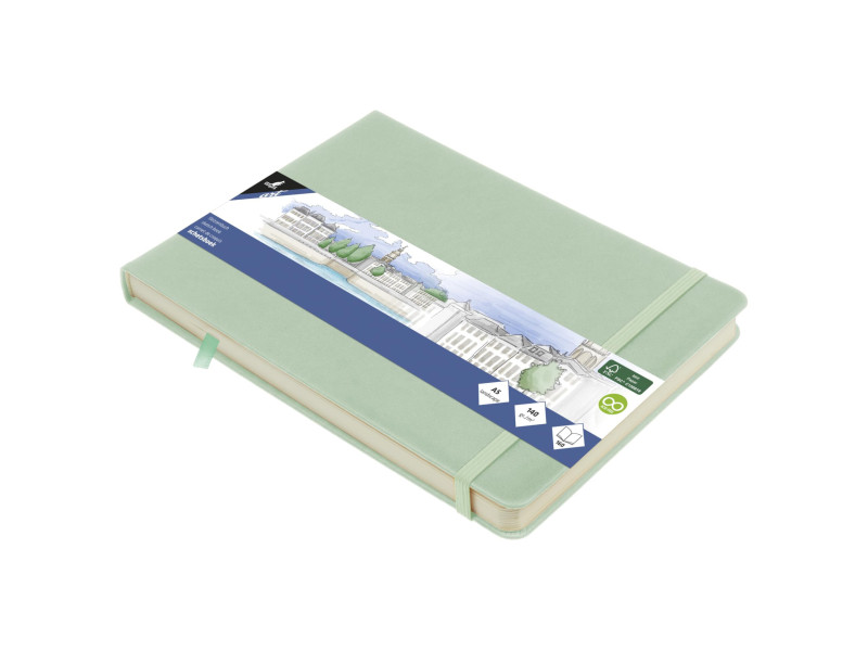 kangaro Cahier de croquis, couverture PU rigide, A5, menthe