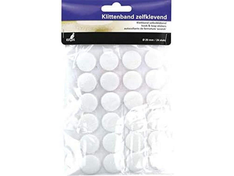 kangaro Pastille auto-agrippante, diamètre: 20 mm, blanc