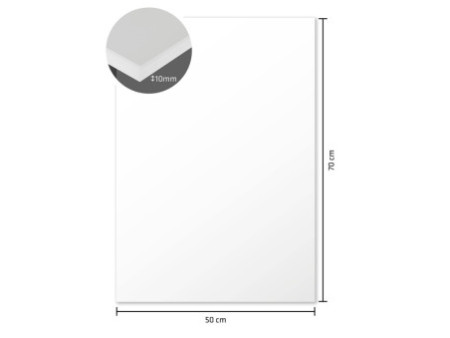 kangaro Carton plume, 500 x 700 mm, épaisseur: 10 mm, blanc
