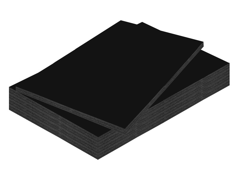 kangaro Carton plume, A3, épaisseur: 10 mm, noir