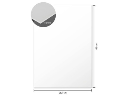 kangaro Carton plume, A3, épaisseur: 3 mm, blanc