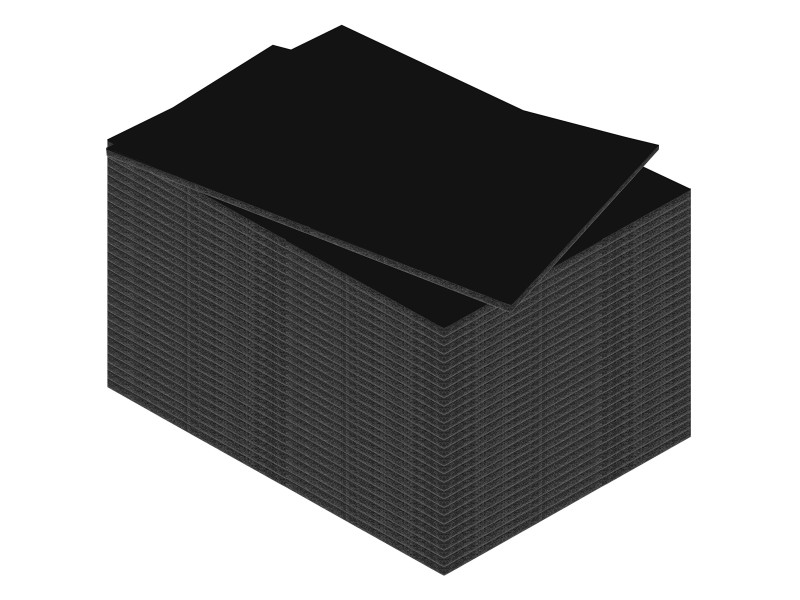 kangaro Carton plume, A4, épaisseur: 3 mm, noir