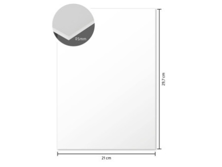 kangaro Carton plume, A4, épaisseur: 5 mm, blanc