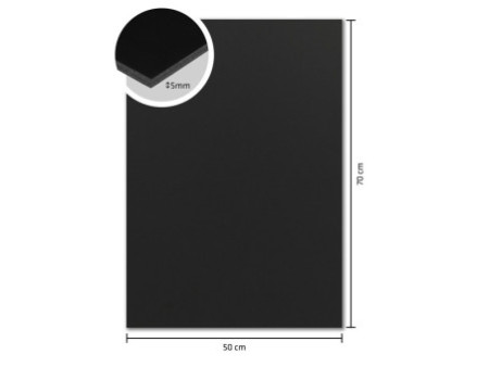kangaro Carton plume, 500 x 700 mm, épaisseur: 5 mm, noir