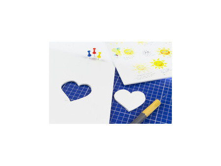 kangaro Carton plume, 700 x 1.000 mm, épaisseur: 5 mm, blanc