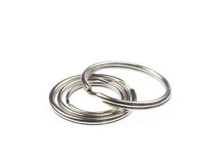 kangaro Anneau porte-clé, métal, diamètre: 25 mm, argent