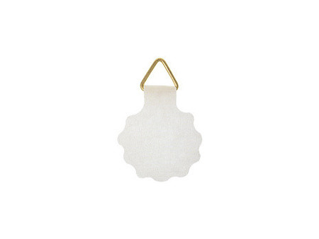 kangaro Attache pour cadre, diamètre: 30 mm, rond, blanc