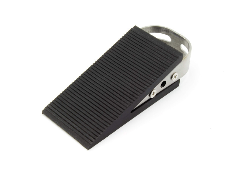 kangaro Cale-porte, caoutchouc/inox, longueur: 130 mm, noir