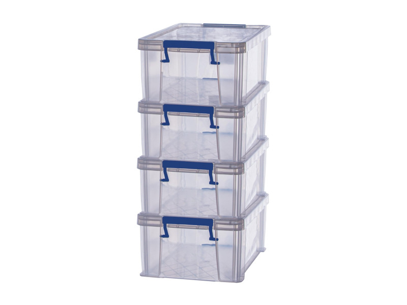 Fellowes Boîte de rangement ProStore, 10 litres, set de 4