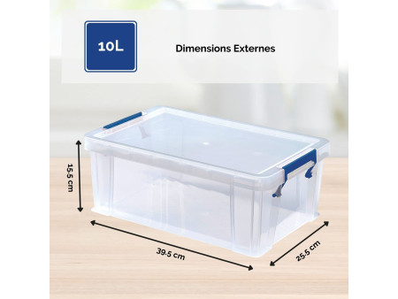 Fellowes Boîte de rangement ProStore, 10 litres, set de 4