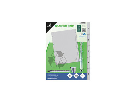 kangaro Intercalaire carton ECO, chiffres 1-20, 20 pièces