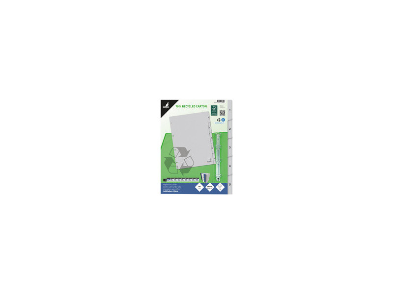 kangaro Intercalaire carton ECO, chiffres 1-52, 52 pièces
