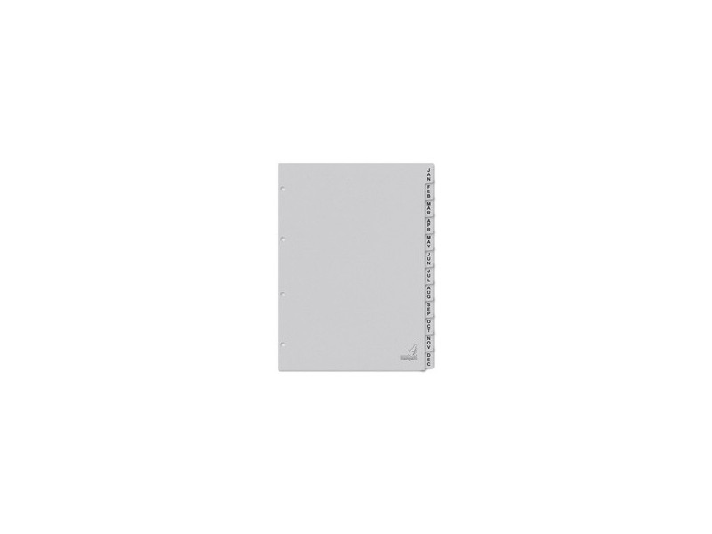 kangaro Intercalaire carton ECO, mois, A4, 12 pièces