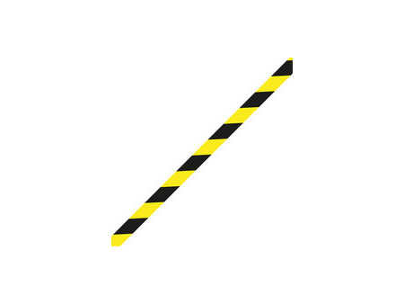 RAADHUIS Bande de marquage au sol, 50 mm x 33 m, noir/jaune