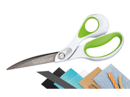 WESTCOTT Ciseaux carbo titane, longueur: 238 mm, vert/blanc