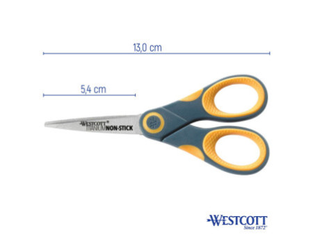 WESTCOTT Ciseaux Titane Non Stick, longueur: 130 mm