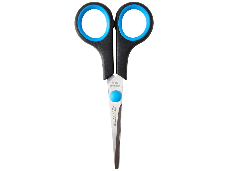 WESTCOTT Ciseaux Easy Grip, longueur: 140 mm, pour gauchers