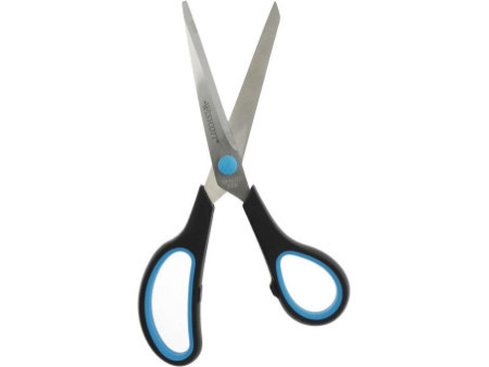 WESTCOTT Ciseaux Easy Grip, longueur: 210 mm, bleu/noir